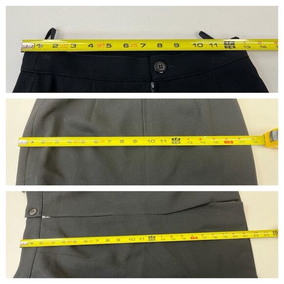 VINTAGE 80s Genny Black Blazer Skirt Suit Set Sz 6 2piece Monochrome Office CEO - Picture 13 of 15